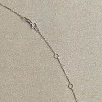 1.05&nbsp;Ct.Tw.Total Carat Weight Blue Sapphire and Natural Diamond Accent Stones Necklace, 14K White Gold Image