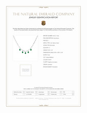 1.65 Ct. Emerald Accent Stones Necklace, 14K Yellow Gold Scan Report