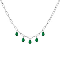 1.65 Ct. Emerald 14K Yellow Gold necklace