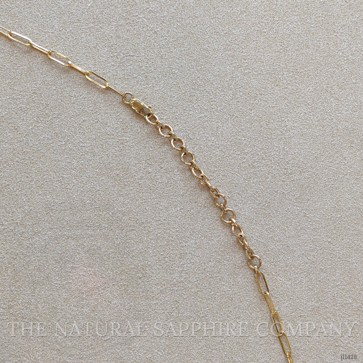 1.15 Ct. Ruby Accent Stones Necklace, 14K Yellow Gold