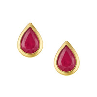 1.12 Ct.Tw. Ruby 14K Yellow Gold earring