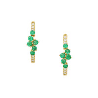 0.20 Ct.Tw. Emerald 14K Yellow Gold earring