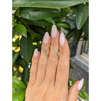 0.20 Ct.Tw. Emerald Pave Earrings, 14K Yellow Gold Life Style