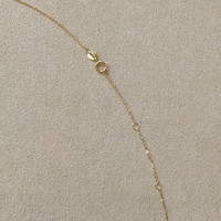 0.69 Ct. Emerald Natural Diamond Bezel Necklace, 14K Yellow Gold Image