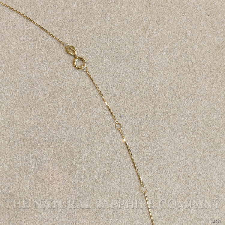 1.04 Ct. Emerald Natural Diamond Bezel Necklace, 14K Yellow Gold