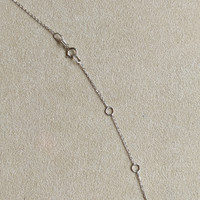 0.86 Ct. Blue Sapphire and Natural Diamond Accent Stones Necklace, 14K White Gold Image