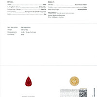 8.03 Ct. Ruby Natural Diamond Pave Pendant, 18K White Gold Scan Report