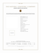 2.00 Ct. Peach Morganite Bezel Necklace, 14K Rose Gold Scan Report