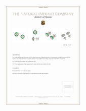 1.89 Ct.Tw. Natural Diamond Studs Earrings, Platinum 950 Appraisal