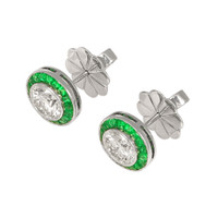 1.89 Ct.Tw. Natural Diamond Studs Earrings, Platinum 950 Image