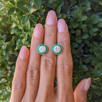 1.89 Ct.Tw. Natural Diamond Studs Earrings, Platinum 950 Life Style