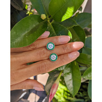 1.89 Ct.Tw. Natural Diamond Studs Earrings, Platinum 950 Life Style