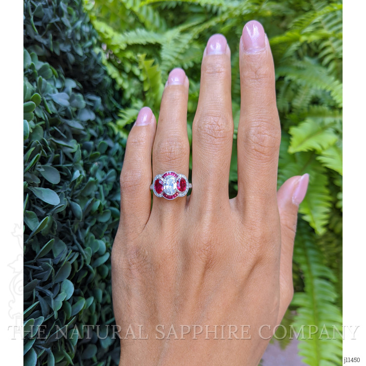 2.32 Ct. Ruby Ruby Pave Ring, Platinum 950