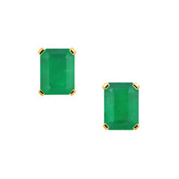 1.85 Ct.Tw. Emerald 14K Yellow Gold earring