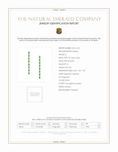 0.56 Ct.Tw. Emerald Drops Earrings, 14K Yellow Gold Scan Report