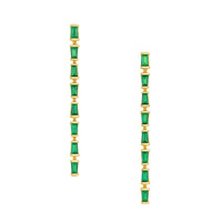 0.56 Ct.Tw. Emerald 14K Yellow Gold earring