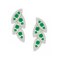 0.48 Ct.Tw. Emerald 14K Yellow Gold earring