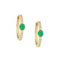 0.20 Ct.Tw. Emerald 14K Yellow Gold earring