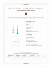 0.30 Ct.Tw.Total Carat Weight Emerald and Natural Diamond Pave Earrings, 14K Yellow Gold Scan Report