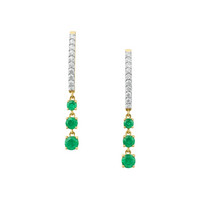 0.30 Ct.Tw. Emerald 14K Yellow Gold earring
