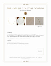 10.05 Ct. Moonstone Bezel Necklace, 14K Yellow Gold Appraisal