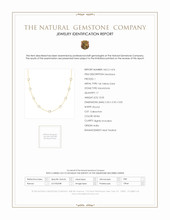 10.05 Ct. Moonstone Bezel Necklace, 14K Yellow Gold Scan Report