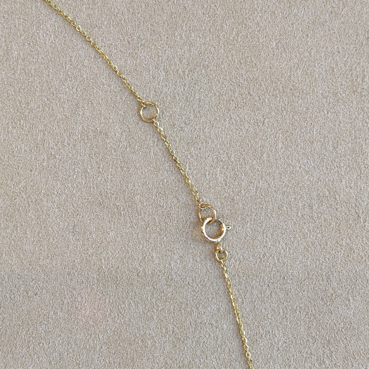 10.05 Ct. Moonstone Bezel Necklace, 14K Yellow Gold