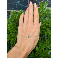 0.45 Ct.Tw. Emerald Accent Stones Bracelet, 14K Yellow Gold Life Style