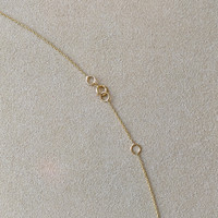 0.48 Ct. Emerald and Natural Diamond Accent Stones Necklace, 14K Yellow Gold Image