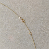 0.48 Ct. Emerald and Natural Diamond Accent Stones Necklace, 14K Yellow Gold Image