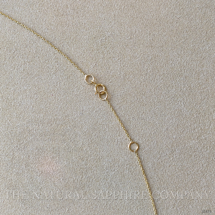 0.48 Ct. Emerald and Natural Diamond Accent Stones Necklace, 14K Yellow Gold