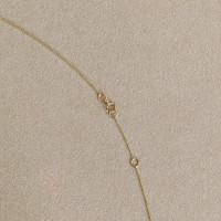 0.51 Ct. Ruby Accent Stones Necklace, 14K Yellow Gold Image