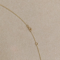 0.51 Ct. Pinkish Red Ruby and Natural Diamond Accent Stones Necklace, 14K Yellow Gold Image