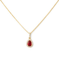 0.45 Ct. Ruby 18K Yellow Gold pendant
