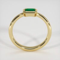 0.41 Ct. Emerald Bezel Ring, 18K Yellow Gold Image