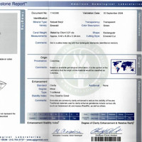 3.21 Ct. Emerald Natural Diamond Accent Stones Ring, 14K White Gold Scan Report