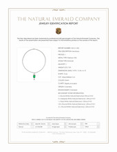 7.00 Ct. Emerald and Natural Diamond Pave Necklace, Platinum 950 Scan Report