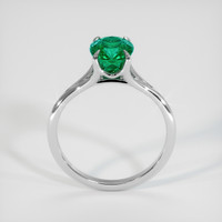 1.18 Ct. Emerald Solitaire Ring, 18K White Gold Image