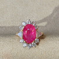 5.88 Ct. Ruby 18K Yellow Gold ring