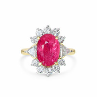 5.88 Ct. Ruby 18K Yellow Gold ring