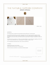 0.48 Ct. Pink Sapphire and Natural Diamond Pave Pendant, 14K Yellow Gold Appraisal