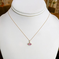 0.48 Ct. Sapphire 14K Yellow Gold pendant