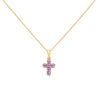 0.54 Ct. Sapphire 14K Yellow Gold pendant