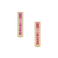 0.41 Ct.Tw. Sapphire 14K Yellow Gold earring