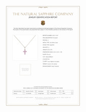 0.50 Ct. Pink Sapphire Pave Pendant, 14K White Gold Scan Report