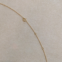 0.37 Ct. Pink Sapphire Bezel Necklace, 14K Yellow Gold Image