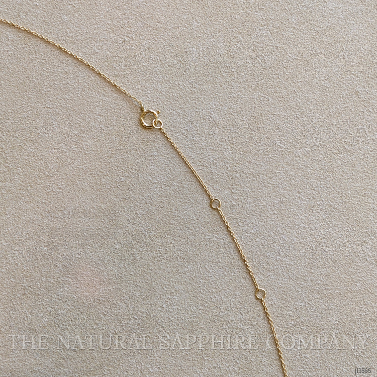 0.37 Ct. Pink Sapphire Bezel Necklace, 14K Yellow Gold