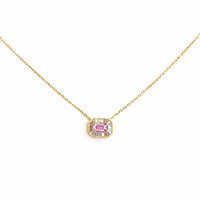 0.32 Ct. Sapphire 14K Yellow Gold necklace
