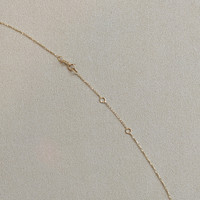 0.32 Ct. Pink Sapphire Accent Stones Necklace, 14K Yellow Gold Image