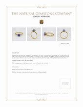 1.59 Ct. Spinel Pave Ring, 14K Yellow Gold Appraisal